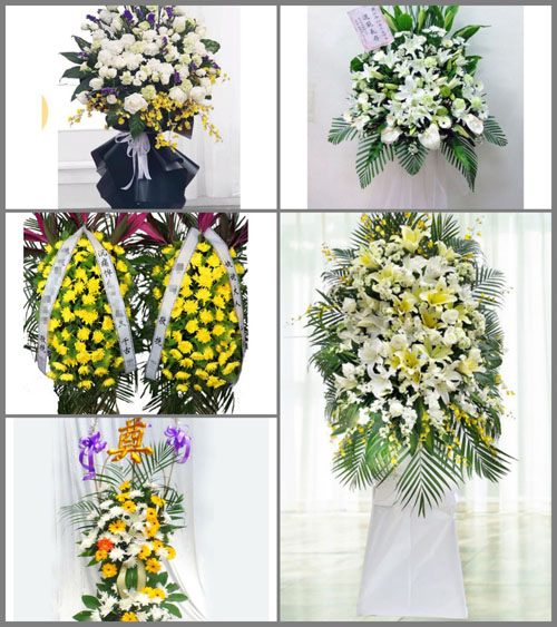 广东东莞市石排镇赤坎村白事花篮预定